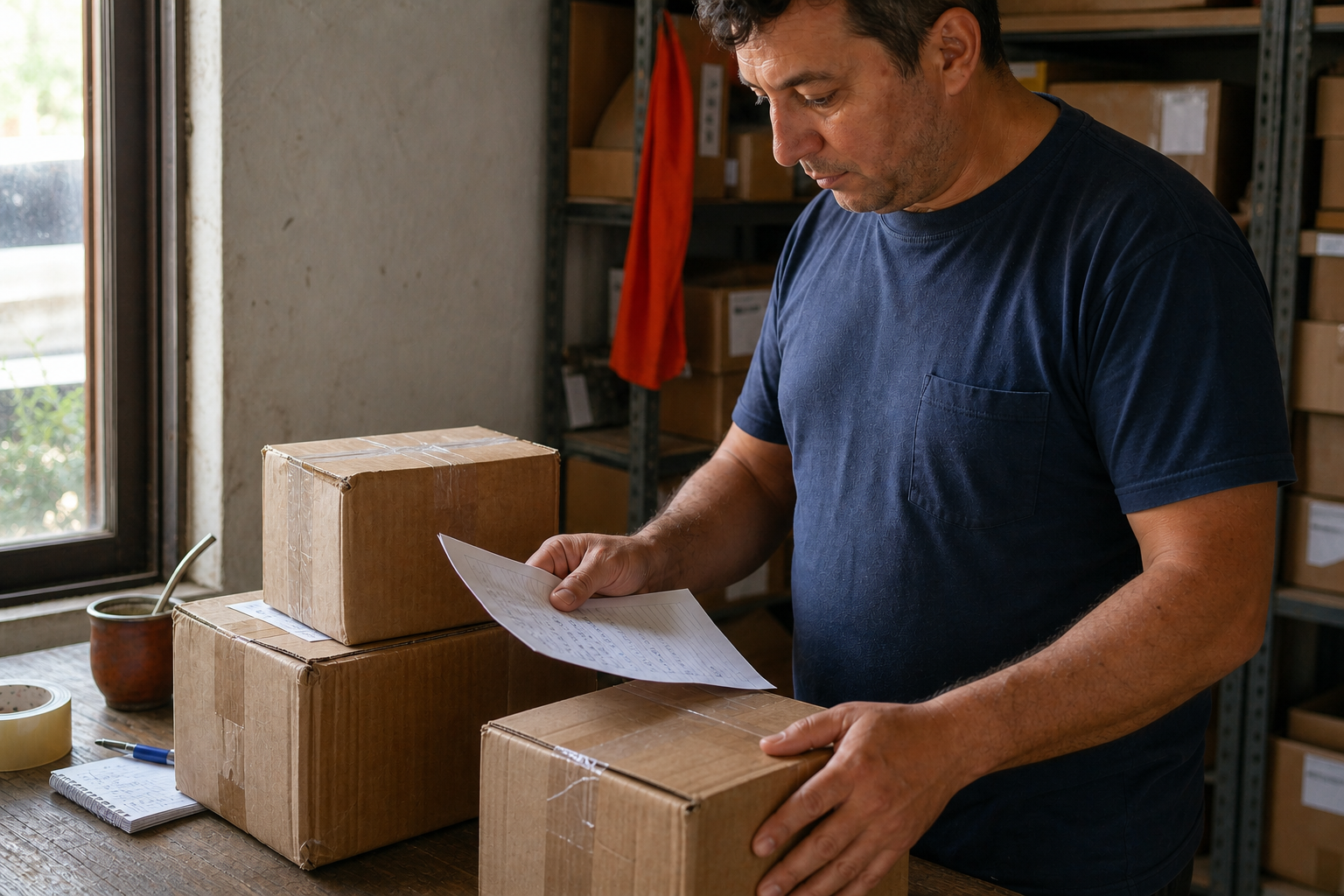 Organización de paquetes para distribución